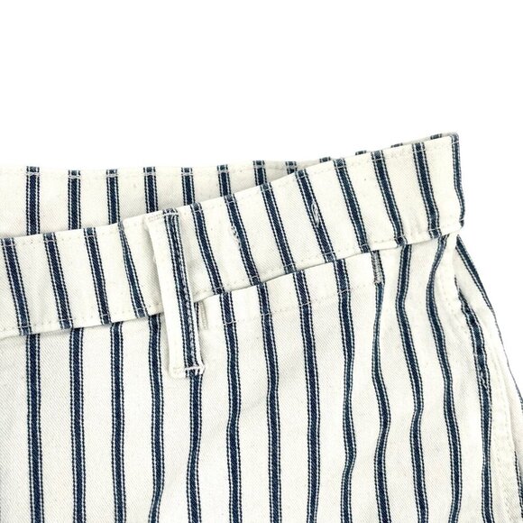 J. Crew High-Rise Slim Wide-Leg Cropped Jean Nautical Stripe size 32 Petite - Picture 4 of 10